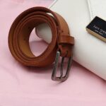 Deneau London Women's Leather Belt, Handmade, Vintage Style
