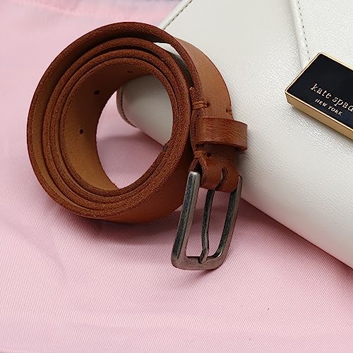 Deneau London Women's Leather Belt, Handmade, Vintage Style