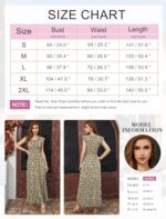 AUSELILY Women Maxi Dress with Pockets and Ruffle Sleeves