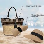 Airmoon Women's UV Protection Foldable Straw Beach Hat