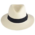 MAZ Unisex Paper Straw Foldable Panama Hat with Band