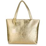 Women's Crocodile Large Tote Shoulder Bag