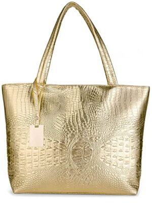Women's Crocodile Large Tote Shoulder Bag