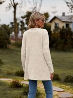 Famulily Women's Long Sleeve V Neck Cardigan with Pockets