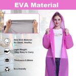 Vicloon Waterproof Adult Poncho, 2PCS, Reusable, with Hoods