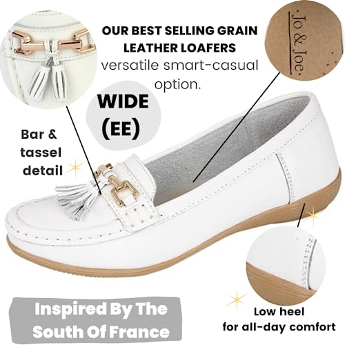Jo & Joe Ladies Leather Tassel Flat Shoes