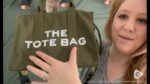 KALIDI Canvas Tote Bag with Zipper and Pockets for Women