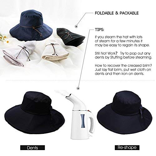 Comhats Wide Brim UV Protection Cotton Sun Hat for Women