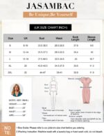 JASAMBAC Women's Batwing Sleeve Bodycon Midi Dress