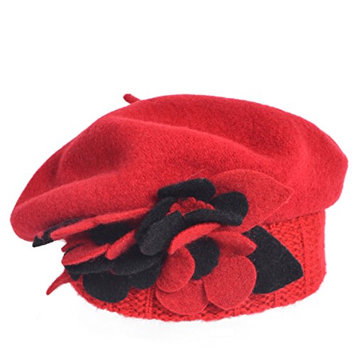 VECRY Womens Slouchy Knit Beret Ribbed Beanie Hat