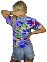 King Kameha Men's Short-Sleeve Beach Shirt
