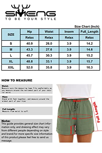 SMENG Women's Drawstring Shorts with Pockets