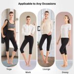 SINOPHANT High Waisted Capri Leggings for Women, Soft Tummy Control
