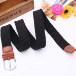 2 Pack Women's Stretch Canvas Braided Belts, One Size