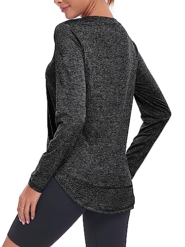 Deaviya Womens Long Sleeve Sports Yoga T-Shirt