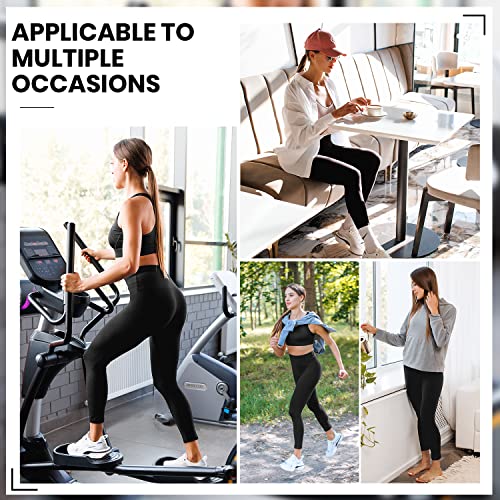 Leafigure Women's High Waist Black Gym Leggings