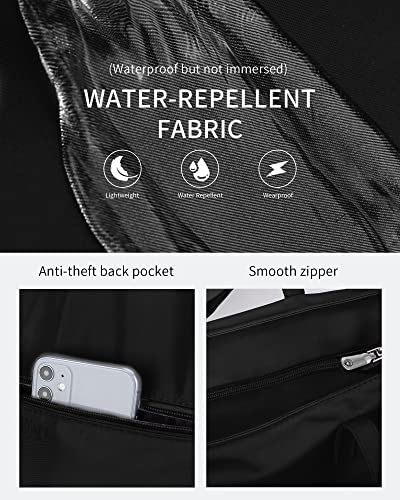 LIVACASA 49cm Water Resistant Tote Bag with Zip and Pockets