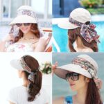 KXF Women Foldable Sun Hat with Neck Flap UPF 50+