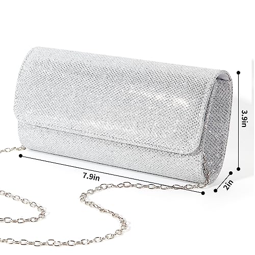 BBjinronjy Clutch Bag with Detachable Chain for Ladies
