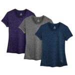 icyzone Women's Workout T-Shirt, 3-Pack