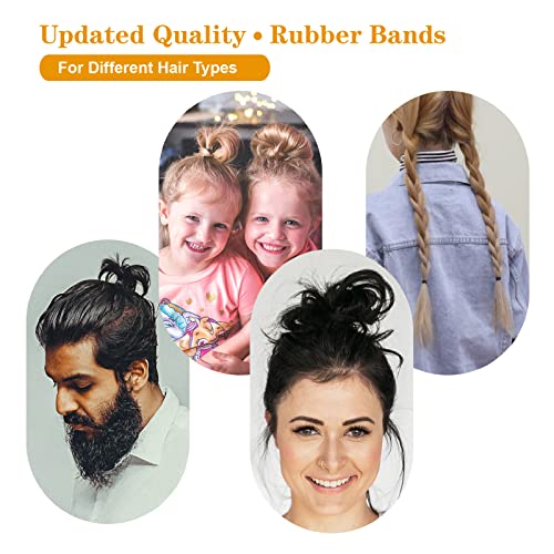 Black Elastic Hair Bands, Yedtreg 500pcs with Box