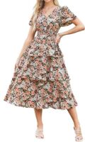GRACE KARIN Women Floral A-Line Swing Party Dress