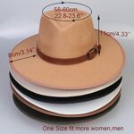JK Home Wool Felt Fedora Hat - One Size Unisex - Black