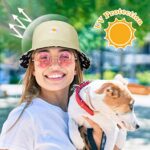 Daisy Print Reversible Cotton Bucket Hat for Women