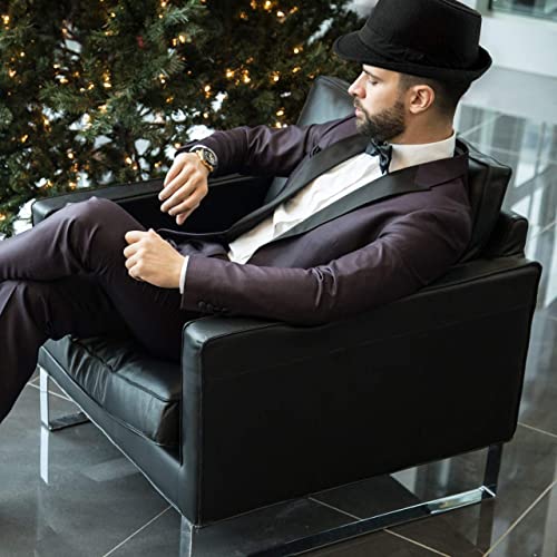 Unisex Classic Felt Trilby Hat - Black