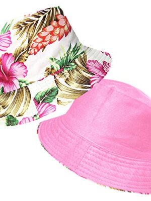 TOSKATOK Ladies Reversible Cotton Floral Sun Hat