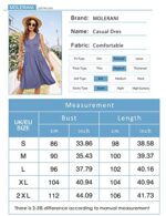 MOLERANI Sleeveless V Neck Midi Sundress with Pockets