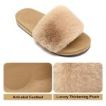 COFACE Women's Orthopedic Faux Fur Slippers
