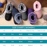 HomeTop Women's Cable Knit Slippers with Fuzzy Collar
