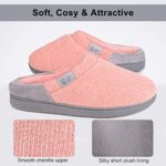 LongBay Ladies' Chenille Knit Memory Foam Slippers