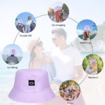 Flintronic Foldable Double-Sided Cotton Bucket Hat