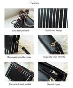 zhongningyifeng Leather Crossbody Shoulder Bag for Women