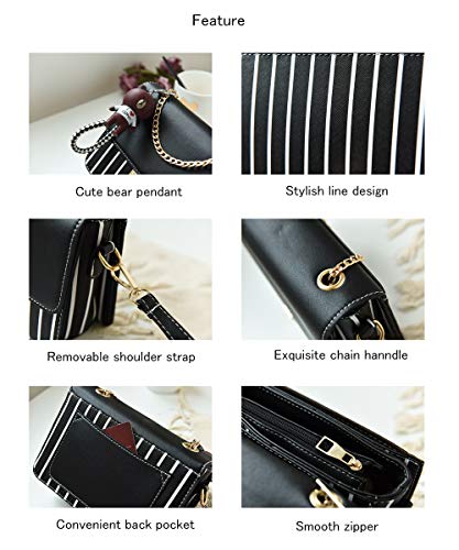 zhongningyifeng Leather Crossbody Shoulder Bag for Women
