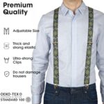 Pierrot Men's Heavy Duty Adjustable Elastic Braces