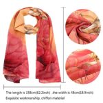 4 Pack Chiffon Sheer Scarves for Women and Girls
