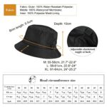 Comhats Waterproof Bucket Hat - UPF 50+ Adjustable