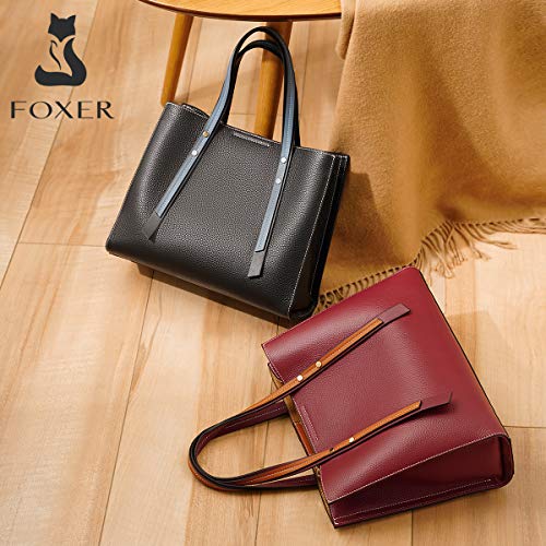 FOXER Genuine Leather Women's Satchel Handbag