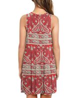 AUSELILY Summer Sleeveless Pleated Dress with Pocket