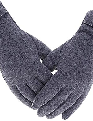 Outrip Women's Winter Touchscreen Gloves (Gray, M)