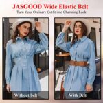 JASGOOD Women Stretchy Wide Waist Belt for Dress
