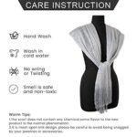 Central Chic Women's Shimmer Shawl Sparkly Scarf