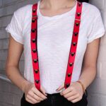 Minnie Mouse Red/Black Polka Dot Suspenders