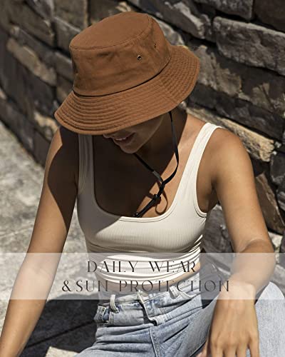 FURTALK Unisex Cotton Bucket Hat for Travel