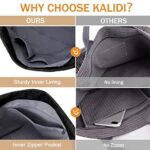 KALIDI Corduroy Hobo Bag with Zipper, Large Capacity