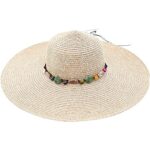 Lanzom Womens Wide Brim Straw Hat UPF 50+