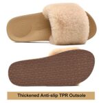 COFACE Women's Orthopedic Faux Fur Slippers